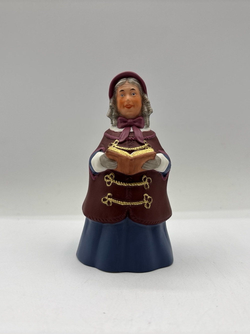 Hallmark Keepsake Ornament Dated 1990 Vintage Dickens Caroler Bell Mrs Beaumont